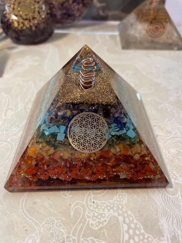 Feng Shui Orgones /Life Force Generator Pyramid with protection/balance/uplift/activation